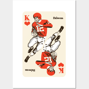 Cleveland Browns King of Hearts Posters and Art